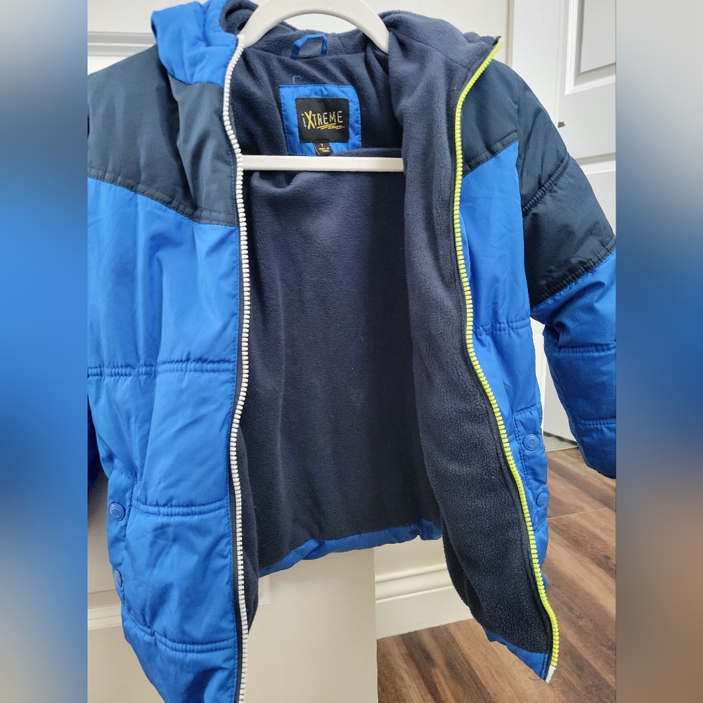 Ixtreme (Boys) Colorblock Quilted Puffer Jacket Size 7 - Picture 4 of 9